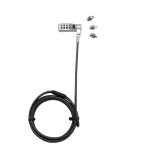 Dicota universal security cable lock 3 exchangeable heads fits all slots preset code