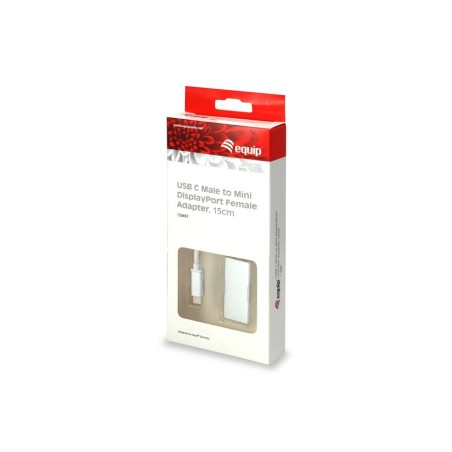 Equip adaptador usb tipo-c a mini displayport 0.15m blanco 133457