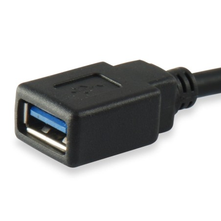 Equip adaptador usb tipo c a usb 3.0  0.15m negro 133455