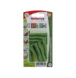 Taco universal fischer ux green 8x50 rk verde, 10 unidades 524806