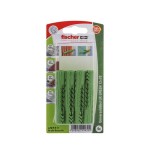 Fischer taco universal ux green 12x70 k verde, 4 piezas 524814