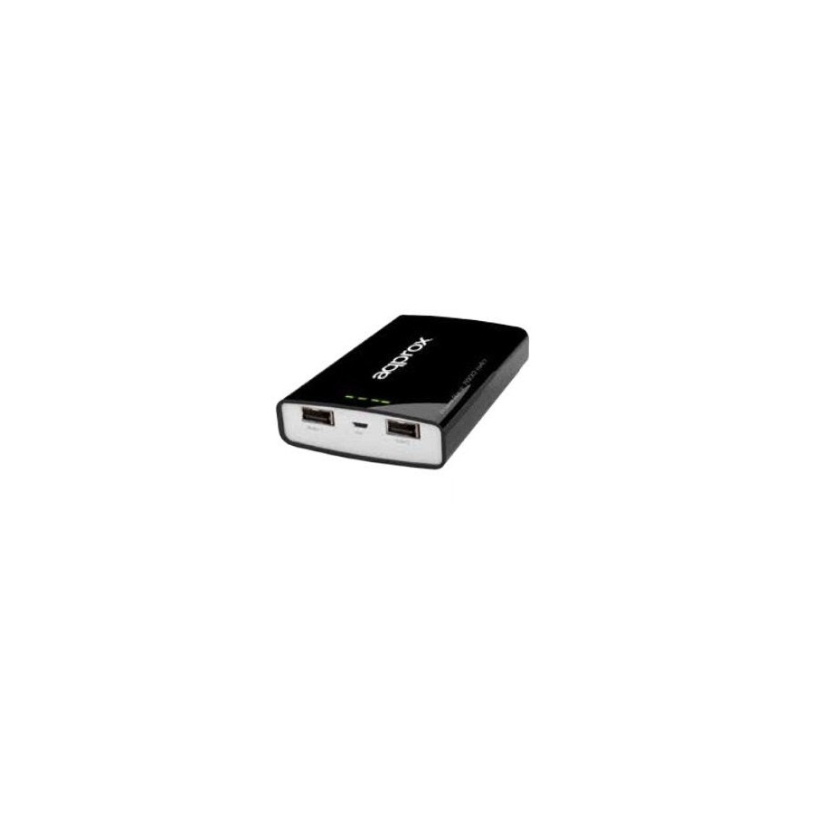 Approx cargador usb power bank 7800 negro