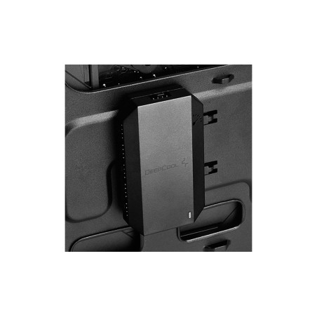 Hub 10 ventiladores deepcool fh-10 negro hasta 10 ventiladores/4 pines/conector sata dp-f10pwm-hub