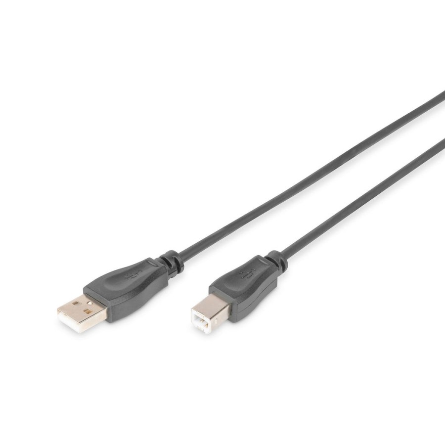 Digitus cable de conexión usb tipo a-b 0.5m negro