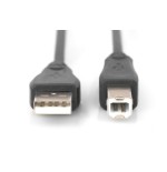 Digitus cable de conexión usb tipo a-b 0.5m negro