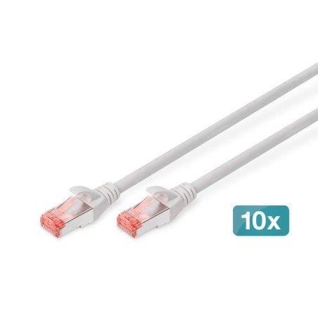 Digitus cable de red s-ftp cat. 6 lszh 5m gris 10 unidades