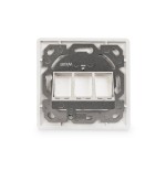 Digitus toma para módulos keystone, marco de 80 x 80 mm y placa central de 50 x 50 mm