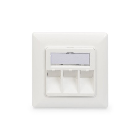 Digitus toma para módulos keystone, marco de 80 x 80 mm y placa central de 50 x 50 mm
