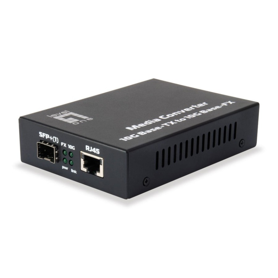 Convertidor de medios levelone gvt-0500 10-gigabit rj45 a sfp +