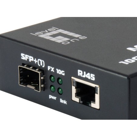 Convertidor de medios levelone gvt-0500 10-gigabit rj45 a sfp +