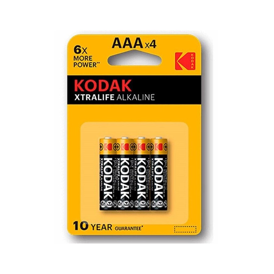 Pilas kodak extralife alcalina 4ud lr03 aaa blister