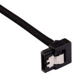 Cable sata premium corsair con conector de 90 °, paquete de 2 - negro