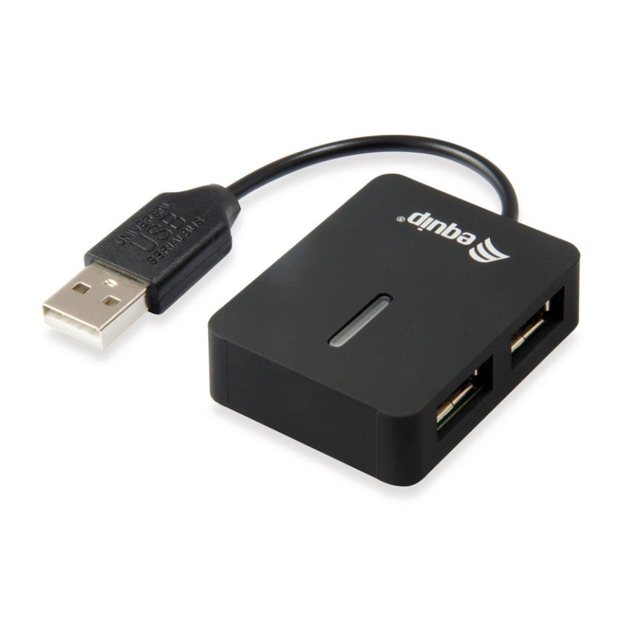 Equip hub usb 2.0 life 4 puertos mini hub travel negro 128952