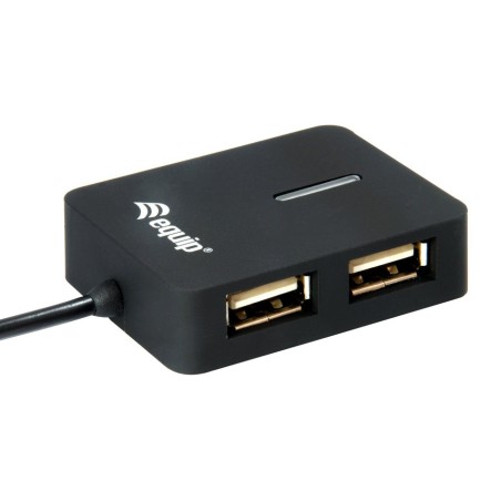 Equip hub usb 2.0 life 4 puertos mini hub travel negro 128952