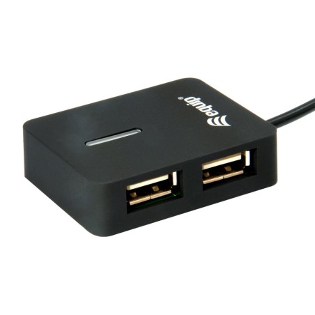 Equip hub usb 2.0 life 4 puertos mini hub travel negro 128952