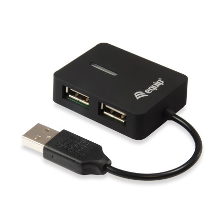 Equip hub usb 2.0 life 4 puertos mini hub travel negro 128952