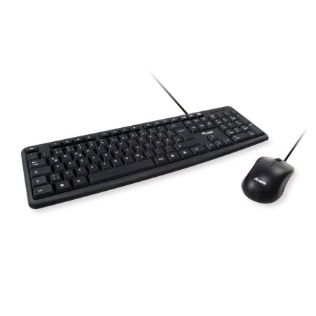 Teclado español + raton equip usb life negro