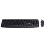 Combo teclado + mouse usb equip life color negro italiano