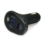 Cargador coche conceptronic carden06b  3 puertos usb a ( 2 p 5v/2.4a   1p 5v/1.5a ) 31.5w
