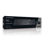Conceptronic orazio teclado (aleman) + raton rf , qwerty, negro