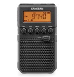 Sangean dt-800 negro radio digital bolsillo am fm con rds pantalla lcd batería recargable