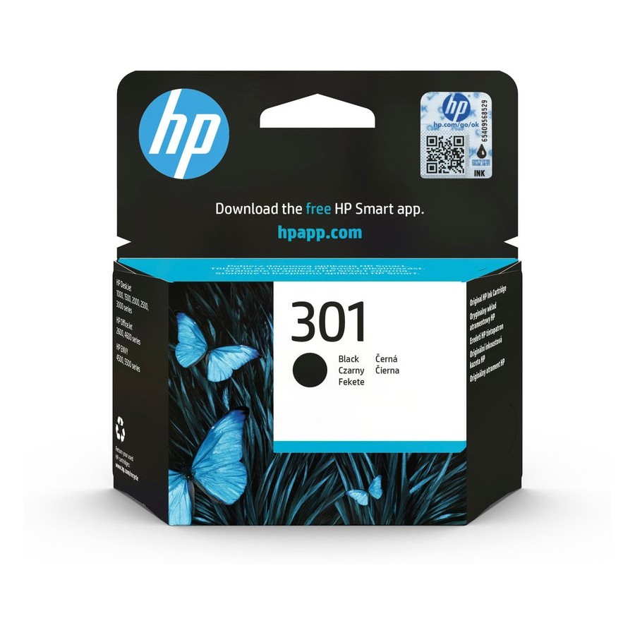 Tinta original hp 301 negro ch561ee