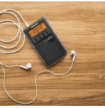 Sangean dt-800 negro radio digital bolsillo am fm con rds pantalla lcd batería recargable