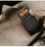 Sangean dt-800 negro radio digital bolsillo am fm con rds pantalla lcd batería recargable