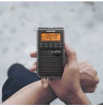 Sangean dt-800 negro radio digital bolsillo am fm con rds pantalla lcd batería recargable