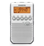 Sangean dt-800 blanco radio digital bolsillo am fm con rds pantalla lcd batería recargable