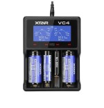 Xtar cargador pantalla lcd baterias ion-litio/ni-m