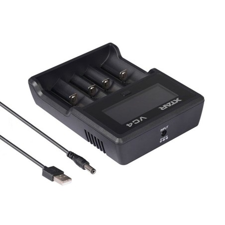 Xtar cargador pantalla lcd baterias ion-litio/ni-m