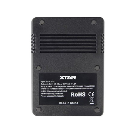 Xtar cargador pantalla lcd baterias ion-litio/ni-m