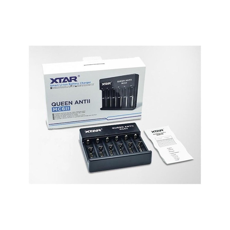 Xtar cargador baterias ion-litio queen antii mc6ii
