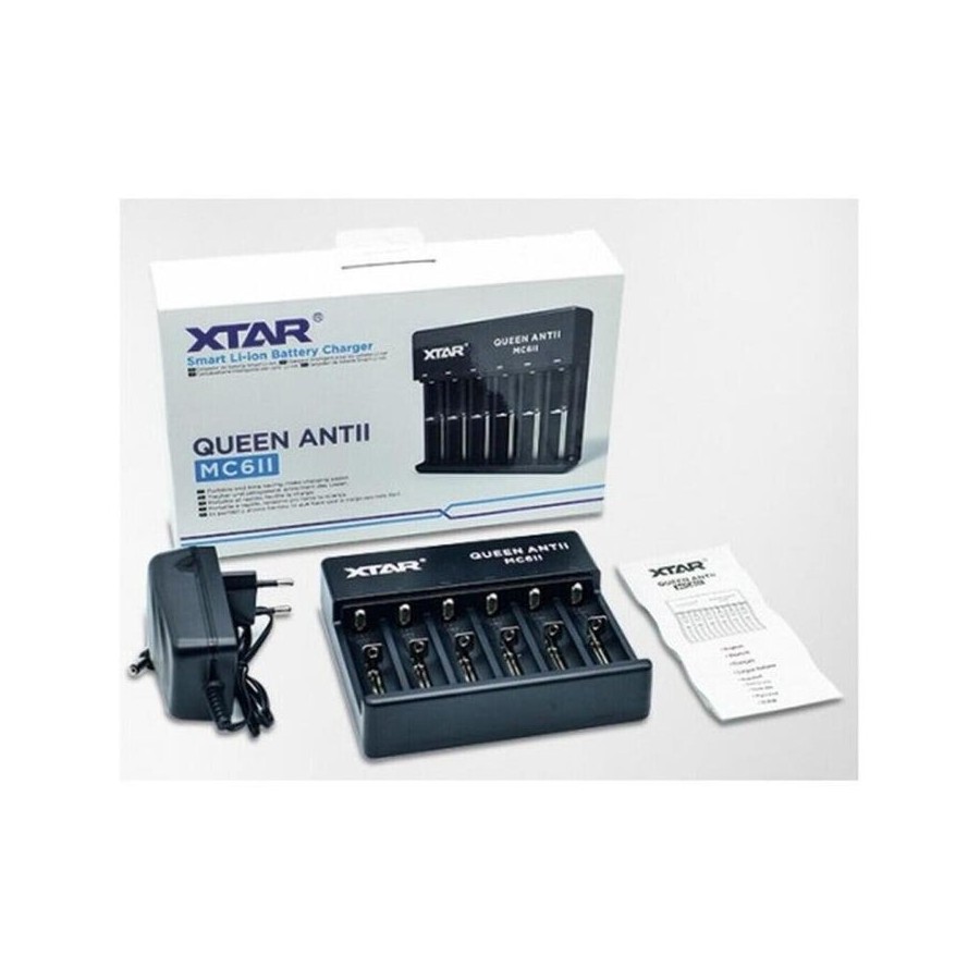 Xtar cargador pantalla pequeña lcd baterias ion-li