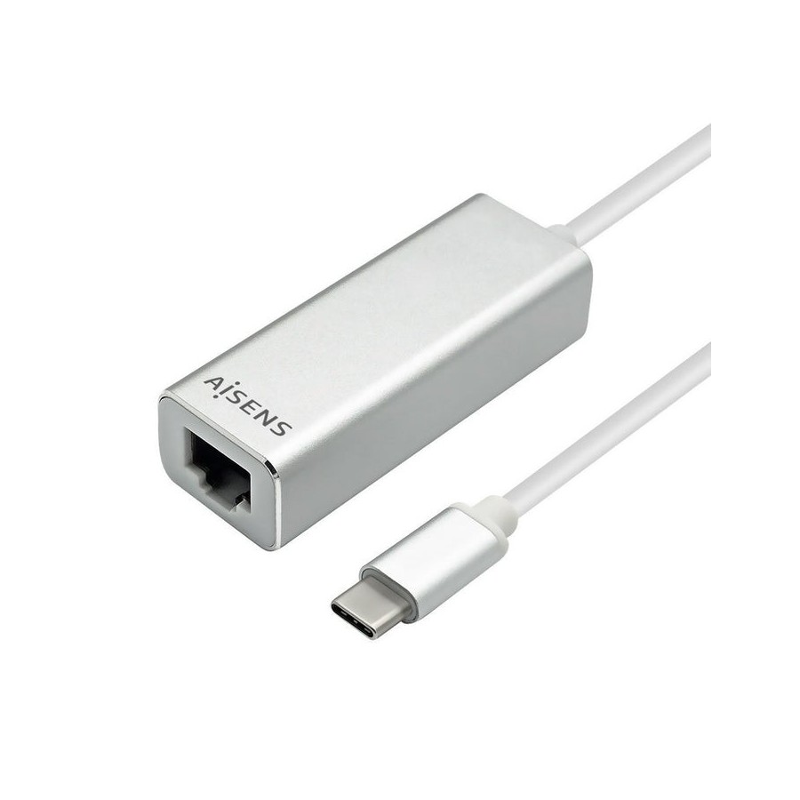 Aisens conversor usb3.1 gen1 usb-c a ethernet gigabit 10/100/1000 mbps - negro