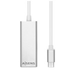 Aisens conversor usb3.1 gen1 usb-c a ethernet gigabit 10/100/1000 mbps - negro