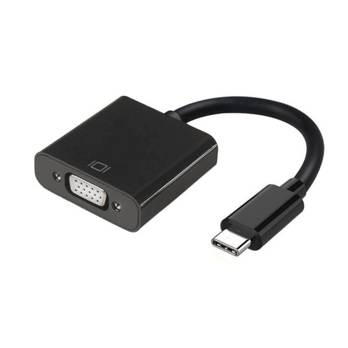 Aisens conversor usb-c a vga - usb-c/m-hdb15/h - 15cm - negro