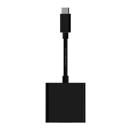 Aisens conversor usb-c a vga - usb-c/m-hdb15/h - 15cm - negro