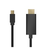 Aisens cable mini displayport a hdmi - mini dp/m-hdmi/m - 2m - negro