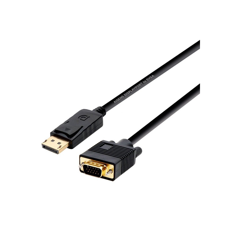 Aisens cable displayport a vga - dp/m-vga/m - 2m - negro