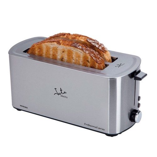 Tostadora de pan jata tt1046 1400w cuerpo acero inox 2 ranuras 255*40mm 5 posiciones tostado pulsador parada voluntaria