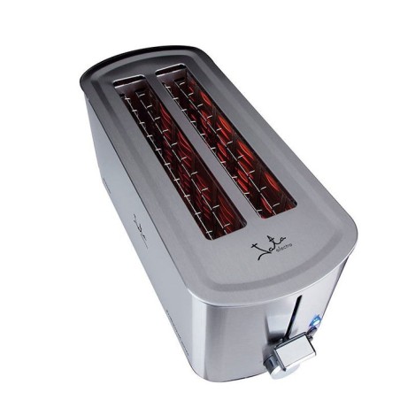 Tostadora de pan jata tt1046 1400w cuerpo acero inox 2 ranuras 255*40mm 5 posiciones tostado pulsador parada voluntaria