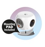 Ewent ew3939 regleta cubo 3 tomas/3 usb blanco