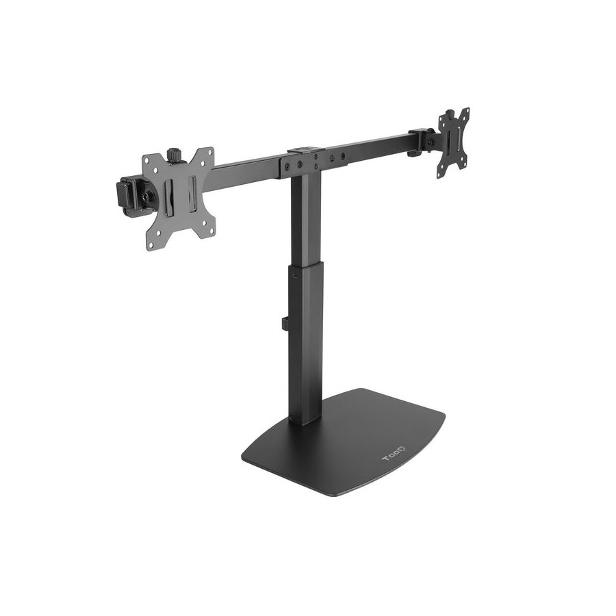 Tooq soporte de mesa para 2 monitores de 17"-27" - regulacion de altura por piston de gas - gestion de cables - peso