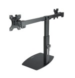 Tooq soporte de mesa para 2 monitores de 17"-27" - regulacion de altura por piston de gas - gestion de cables - peso