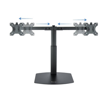 Tooq soporte de mesa para 2 monitores de 17"-27" - regulacion de altura por piston de gas - gestion de cables - peso