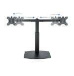 Tooq soporte de mesa para 2 monitores de 17"-27" - regulacion de altura por piston de gas - gestion de cables - peso