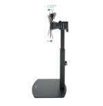 Tooq soporte de mesa para 2 monitores de 17"-27" - regulacion de altura por piston de gas - gestion de cables - peso