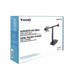 Tooq soporte de mesa para 2 monitores de 17"-27" - regulacion de altura por piston de gas - gestion de cables - peso